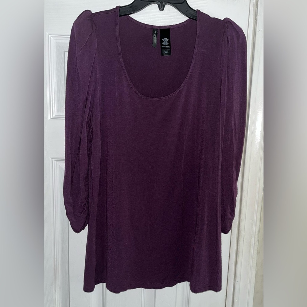 Bisou Bisou Top, Purple, Size XL/XG